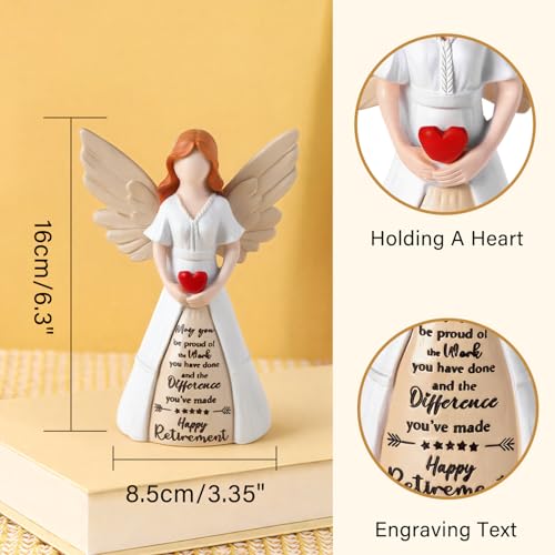 hooppoo 2026 Happy Retirement Gift Angel Figurine for Woman - image 5