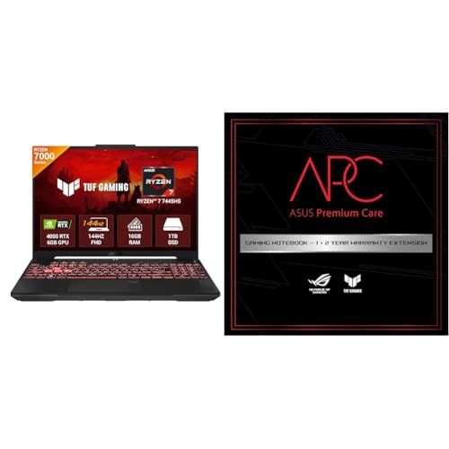 Image of ASUS TUF A16 (2025), AMD Ryzen 7 7445HS, Gaming Laptop (RTX 4050-6GB /140W TGP /16GB RAM /1TB SSD /FHD+ /16 inch /144Hz /56Whrs /Windows 11ASUS 2 Year Brand Warranty Extension