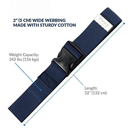 Tidi Posey Quick-Release Gait Belt, Navy, 52” – Walking Belt & Patient Gait Belt – Qty. 1 – Medical Supplies For Nurses, Physical Therapy & Home Care (6528Q) #TOP2