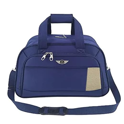 Mala Sacola de Viagem Grande Tecido Mão e Transversal Santino Cor:Azul;tamanho:G