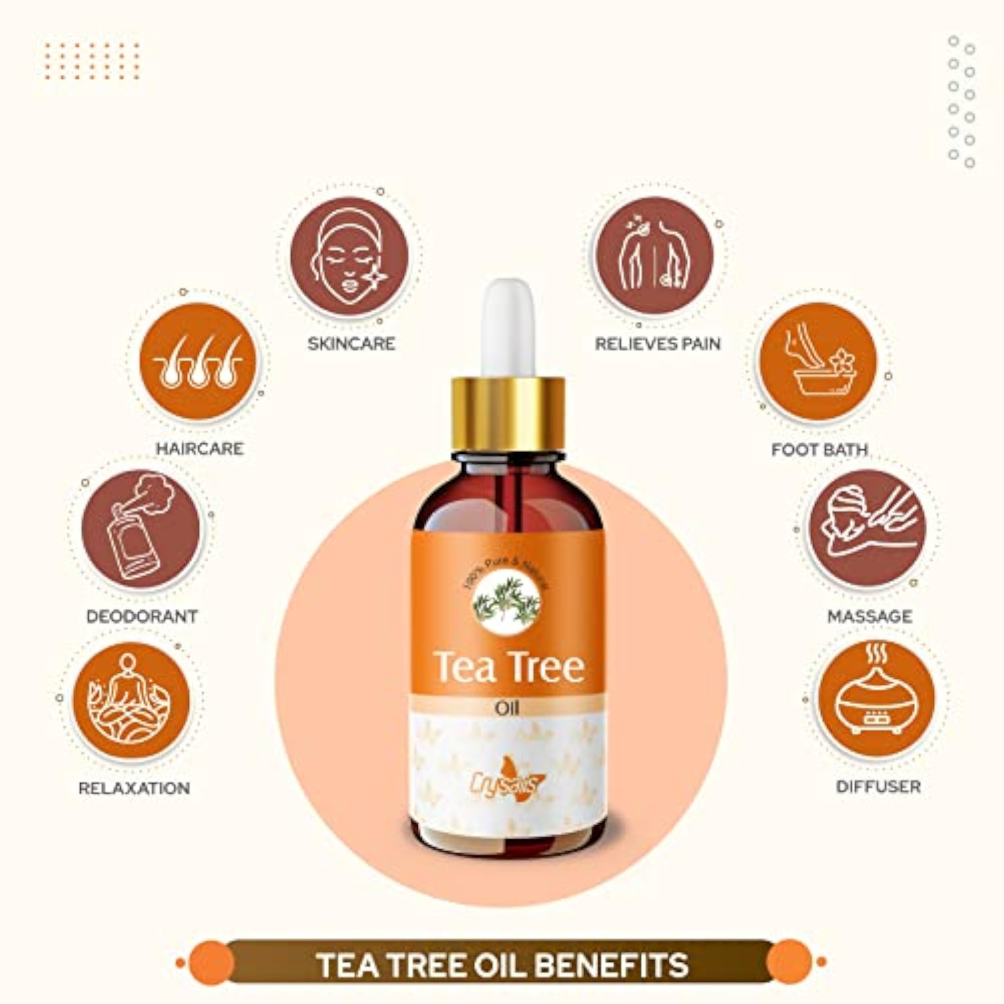 Crysalis Tea Tree Essential Oil, Soothing & Healing