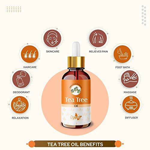Image of Crysalis Tea Tree Oil 30 ml (1.01 fl oz) - Medicinal Aromatic Oil for Skincare, Haircare, DIY Formulations, Soaps & Cream Blends