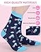 Chicingyou 6 Pairs Roller Skates Socks for Woman Funny Colorful Roller Skates Pattern Casual Crew Socks with Novelty Graphic Skating Lover Birthday Holiday Gifts