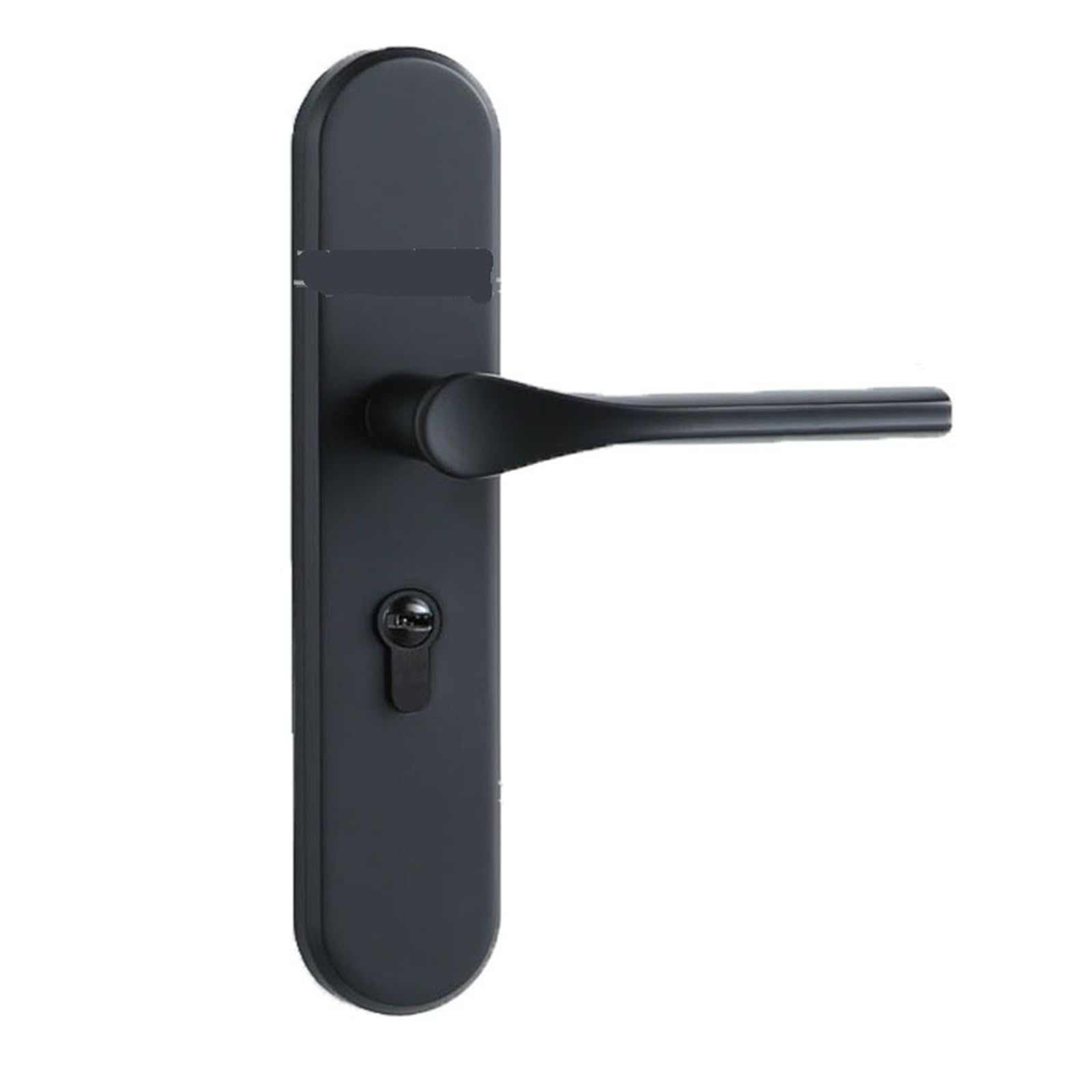 Serrure de porte en bois massif noir mat 195mm pour chambre