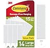 Command 15 lb Large Picture Hanging Strips 14 Pairs (28 Command Strips), Damage-Free Hanging Picture Hangers, No Tools Wall Hanger for Home Decor, White Adhesive