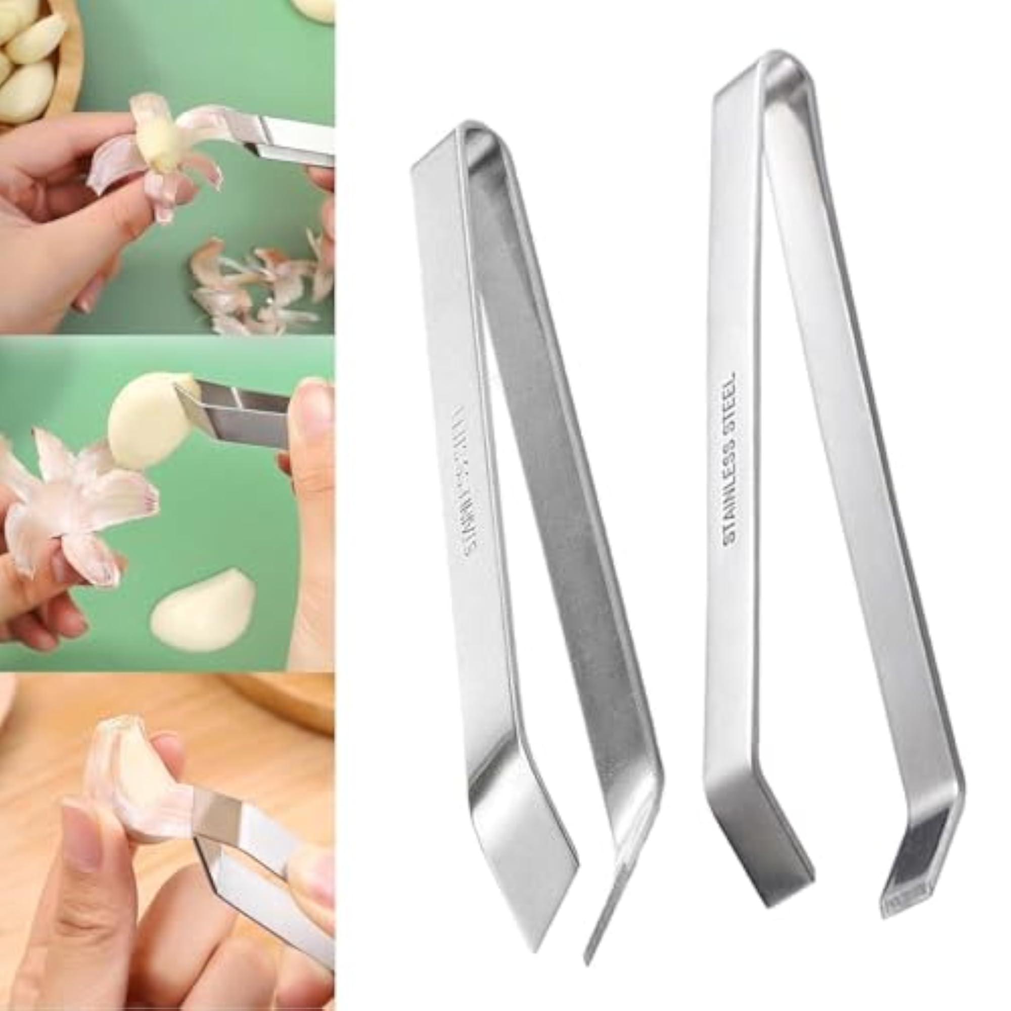 2X Fish Bone Tweezers Manual Portable Plucking Clamp