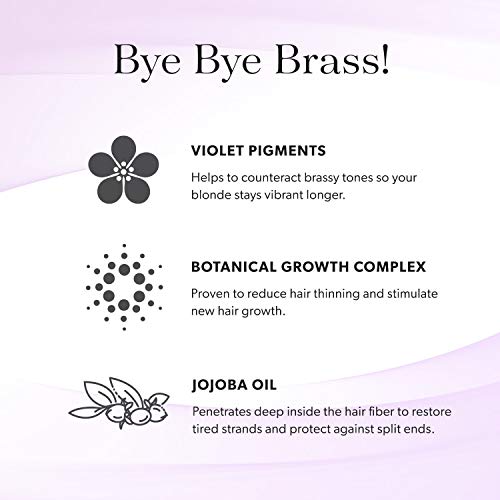 Nourish Beaute Sulfate Free Hair Growth Shampoo To Tone, Highlight And Shine With Violet Pigments And Jojoba Oil, Cruelty Free #TOP5