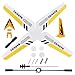 Totority Replacement Parts, S107 /S107G RC Helicopter Full Set Spare Parts, Yellow ABS Plastic & Alloy, for RC Helicopter Enthusiasts