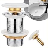 Conexión estándar de instalación: tapones de drenaje de válvula general se utiliza para fregaderos estándar con un tamaño de instalación estándar de 3,5 cm, adecuado para la mayoría de fregaderos como hoteles, hoteles, etc. Comprueba el tamaño de instalación del fregadero antes de comprar.