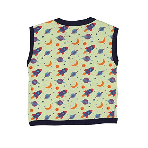 Image of NammaBaby Unisex Kid Cotton Regular Fit T-Shirt Hosiery Clothing Jhabla /Vest Front Open T- Shirt with Snap Buttons