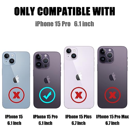 Coque iPhone 15 Pro fente carte cachée protection antichoc double couche