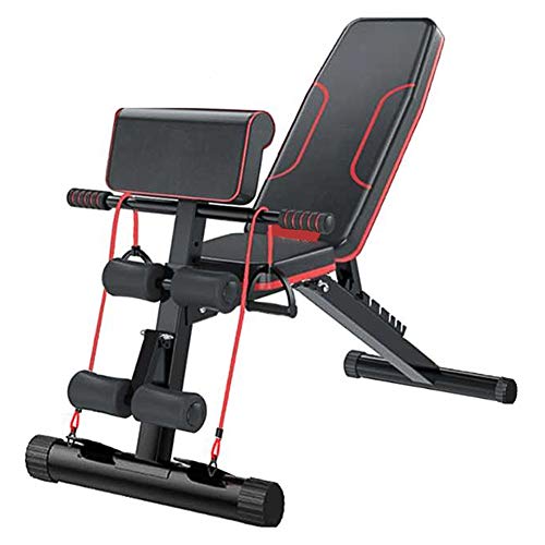 HOLATO Adjustable Weight Bench for Full Body Workout ,Foldable Workout Bench Home Gym Weightlifting and Strength Training,Multi-Purpose Sit up Bench Portable Exercise Bench