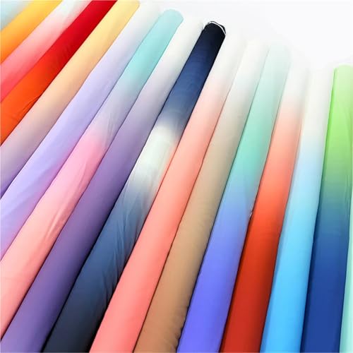 Tissu arc-en-ciel dégradé 100x150cm pour robe Hanfu et couture de scène