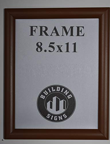Brown Snap Poster Frame/Picture Frame/Notice Frame 8.5 x 11 Front Load Easy Open Snap Frame (Aluminum !!!)