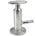 1.5" Tri Clamp Sanitary Sample Valve with Elliptic Handle (Ferrule OD 50.5MM) SUS 316