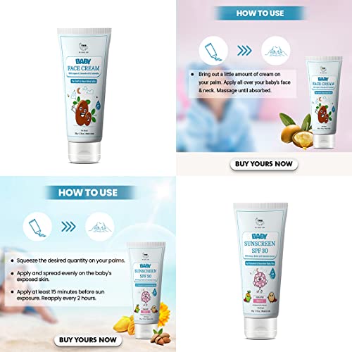 Image of TNW- The Natural Wash Baby Face Cream & Baby Sunscreen SPF 30 Cream | For Well- Nourished Skin