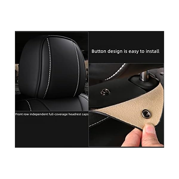 YDYFD Sitzbezüge Auto Autositzbezüge Universal Set fürVolkswagen ID.5/ID.4/ID.3/GTI/Golf SV/Golf Sportsvan/Golf/Golf/Golf Variant/Golf Cabrio Universal Sitzbezüge, Reis Farbe – Bild 8