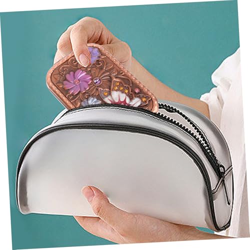 Miroir de maquillage pliable vintage double face portable chic - 8
