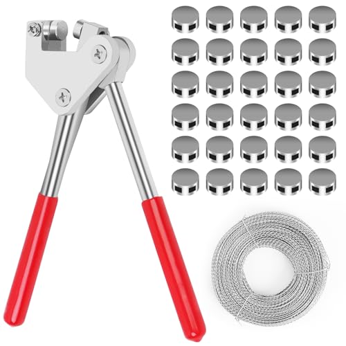 Juego de Alicates de Sellado 165 mm Alicates para Sellar 130 Precintos de Plomo (8 10mm) y 40M Hilos de Sellado para Contadores de Agua Apparecchiature