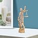 LOGOFUN Lady of Justice Statue Antique Roman Greek Lawyer Figure with Scales and Sword Blind Goddess of Justice Sculpture for Home Office Decor - Gold