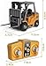 1:64 Premium Alloy Mini RC Construction Set-Forklift/Excavator/Dump Truck, 2.4GHz Engineering Vehicle, Suitable for Children (Forklift)