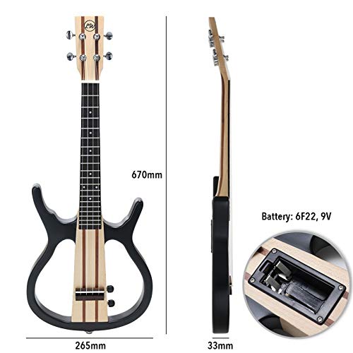 Ukulélé Belle Son Ukulele for Enfants et Adultes pour la Pratique en Classe (Couleur : Natural, Size : One Size) - Les Beatles, Paul McCartney, John Lennon, RIngo Starr, George Harrison Ukulélé Belle Son Ukulele for Enfants et Adultes pour la Pratique en Classe (Couleur : Natural, Size : One Size) – Image 6