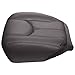 The Seat Shop Driver Bottom Replacement Seat Cover - Very Dark Pewter (Dark Gray) Leather (Compatible with 2003-2006 Chevrolet Silverado and GMC Sierra)