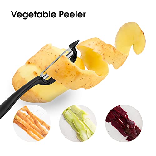 Tionlclc Vegetable Peeler, Potato Peelers For Kitchen, Veggie Fruit Carrot Food Peeler, 2 In 1 Stainless Steel Peeler With Sharp Swivel Blade Ergonomic Handle For Safety And Control(Vegetable Peeler) #TOP2