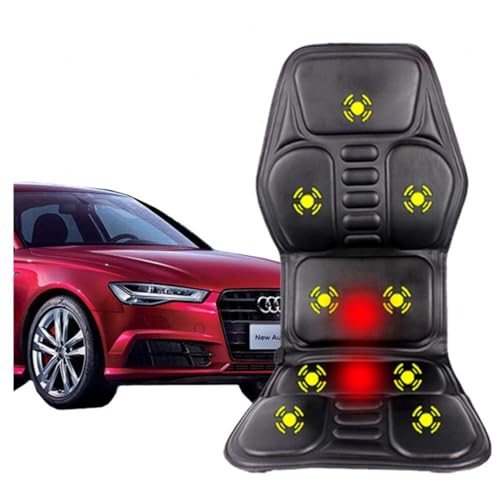 HAZARA CojíN de Masaje para Coche, Calentador de Invierno Asiento de Masaje de Coche, para Aliviar La Fatiga Usar En Casa,Oficina