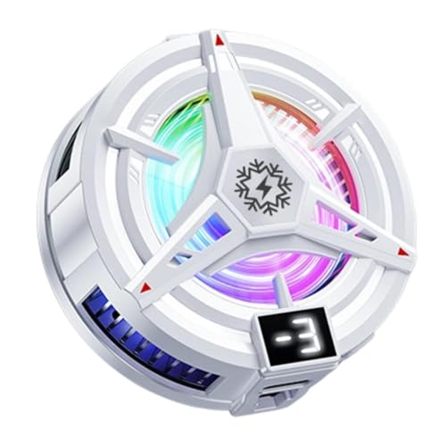 Phone Cooling Fan, Magnetic Phone Fan Cooler, 12W, RGB Light,