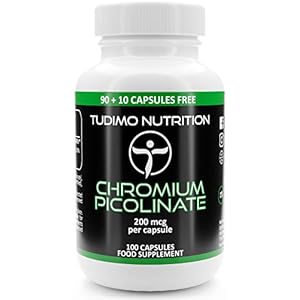 Chroom Picolinaat 200 mcg Capsules – 100 st. (3+ Maanden Voorraad) van Snelle Desintegrerende Capsules elk met 200mcg…