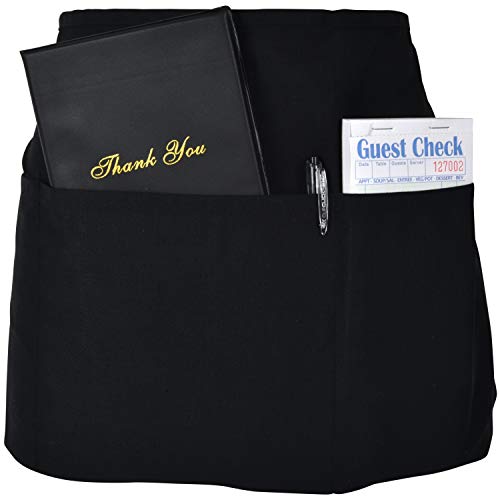 Stock Your Home Waitress Starter Kit (13 Pack) - Guest Check Pad - Waitress Server Book with Apron - Server Pads - Restaurant Waitress Book - Server Checkbook - Server Notepad - Restaurant Order Pads