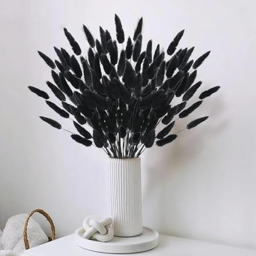 Pampas Grass Decor Tall 50Pcs 45 cm Flores Secas Negras miniatura 3