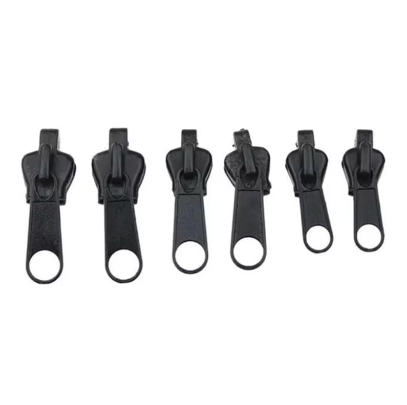Genérico Kit de Reparo de Zíper Instantâneo Sem Costura - 6pcs Zíperes Preto