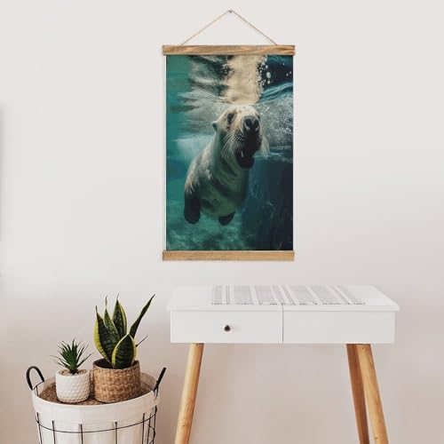 Decoración de pared de león marino para renovar tu dormitorio vacío 7