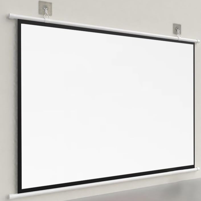 Pantalla manual portátil para proyector 30-72 pulgadas
