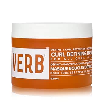 VERB Curl Defining Mask, 6.5 fl oz - Curl Definition + Retention - Moisturize + Reduce Frizz - Vegan, No Parabens or Harmful Sulfates