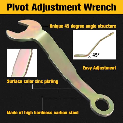 2 Pzas Llave para Puerta Corrediza con Ajuste de Pivot de 3/8 pulgadas Llave para Apertura de Puerta Bi-Fold Llave para Ajuste de Puertas de Clóset miniatura 3