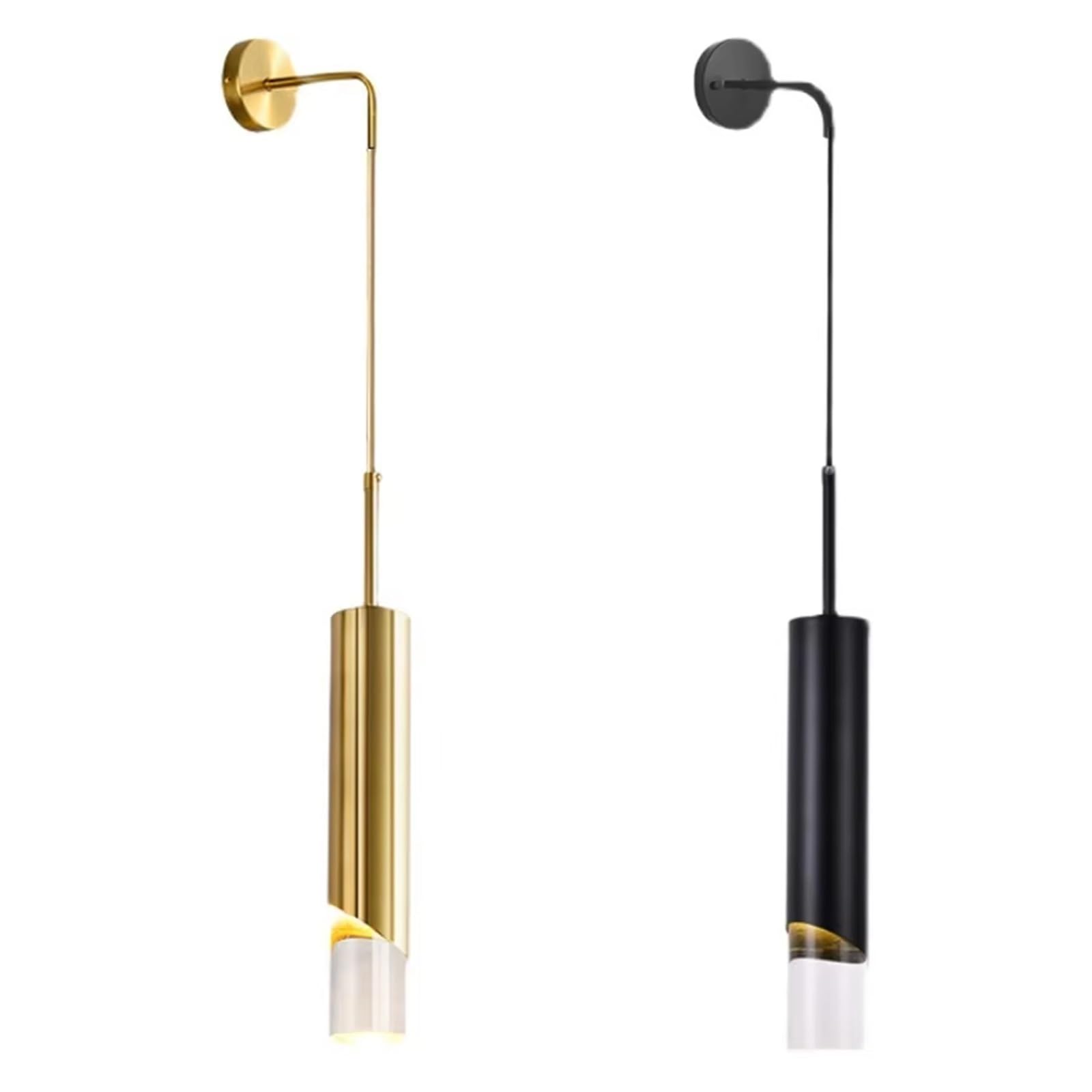 Applique da Parete in Oro, Comodino, Corridoio, Scala, Illuminazione, Arredamento per Interni, Moderno, Lampada da Cucina, Angolo, Soggiorno, Specchio, Lampada,Black