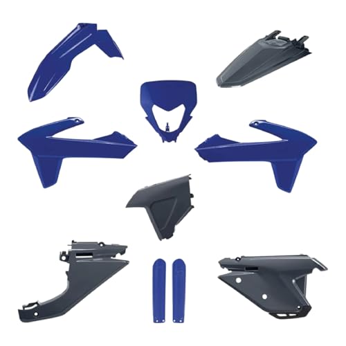 Polisport Motocross (MX) Replica Plastic Kit for Sherco SEF/SE (2025) Dirt Bike – OEM Quality, Durable, Flexible & Perfect Fit – Blue/Gray