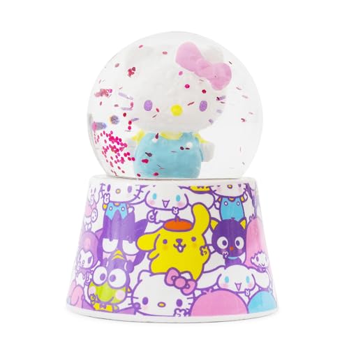 Sanrio Hello Kitty and Friends Mini Light-Up Snow Globe with Swirling Glitter Display | 3 Inches Tall