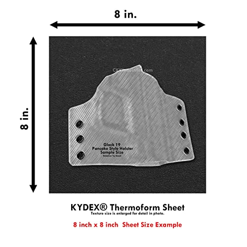Image of BOLTARON Thermoform Sheet - (Haircell /Smooth) - (.093 Thickness) - (8in x 8in) - (Black) - (2 Sheets)
