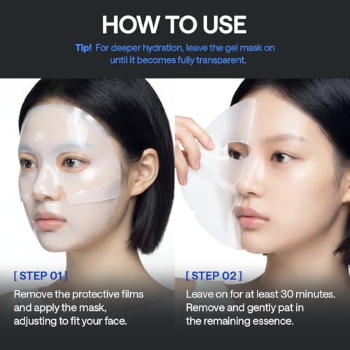 Image of MEDIHEAL Hyper Hyaluronate - Hydrogel Moisture Deep Mask, Overnight Hydrating & Plumping Gel Mask, Long-Lasting Moisture Lock, Smooth & Supple Skin Care, Korean Skincare (10ea)