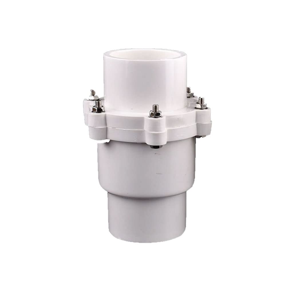 Válvula de cierre con rosca, Válvula de retención unidireccional PVC for riego jardines, acuarios, alcantarillado, piscinas 25-110 mm