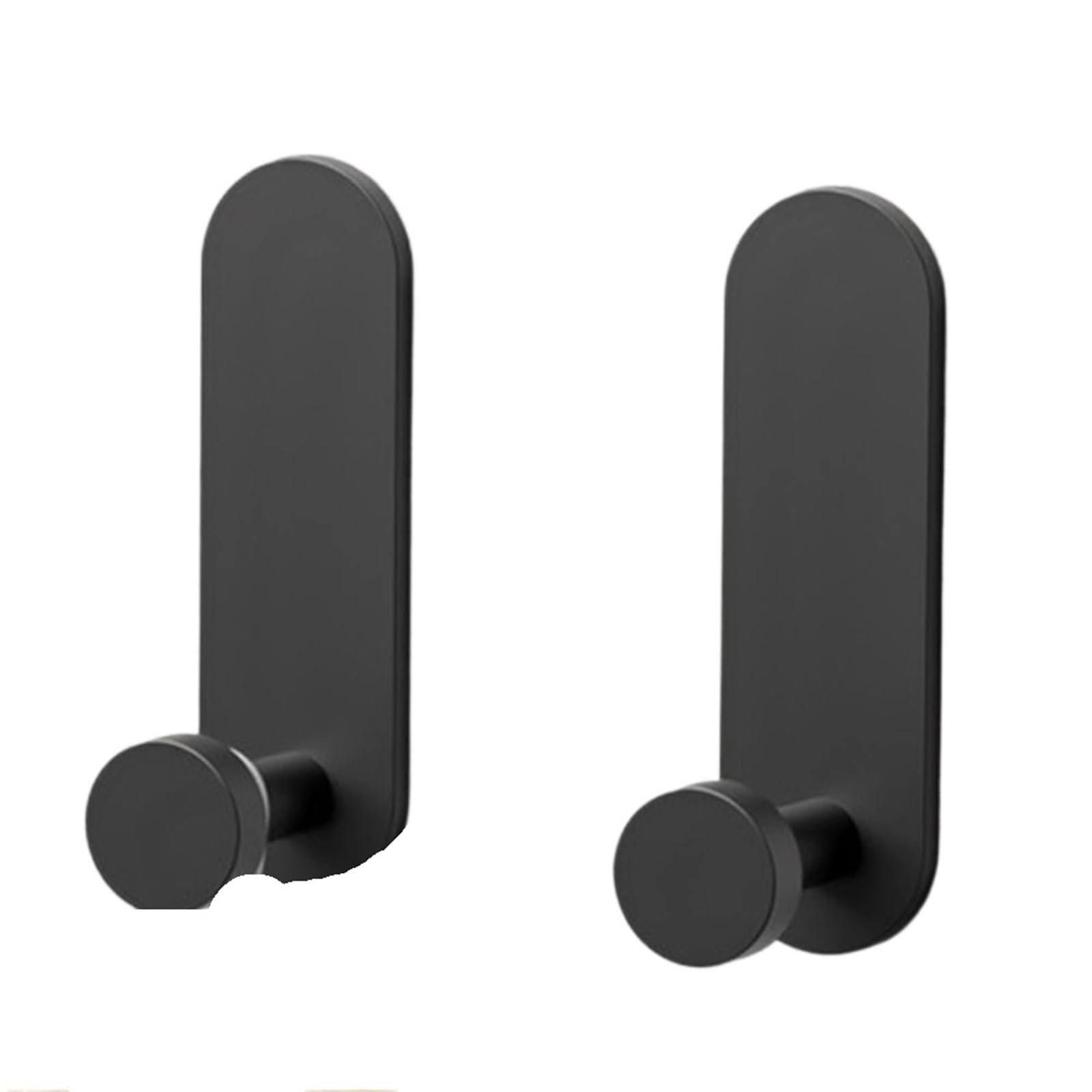 4 ganchos for toallas, colgador de pared, organizador almacenamiento for cocina, baño, gancho ducha aluminio sin perforaciones Para Baño(Black)