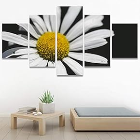 SIGNWIN 5 Panel Canvas Wall Art Flora Snapshot...