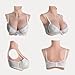 Realistic Silicone Breastplate High Collar Fake Boobs B-F Cup for Crossdressers Drag Queen Mastectomy Transgender