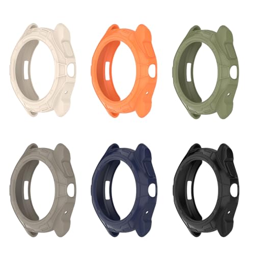 【Faygtni】6色セット TicWatch対応 Pro 5対応 ケース TPU製 ソフト 耐衝撃 軽量 薄型 装着簡単 TicWatch対応 Pro5対応 保護カバー フィルムなし