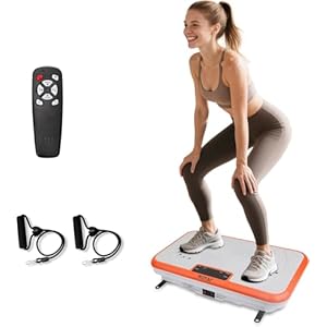 Shake Plate Vibration Exercise Machine for Lymphatic Drainage Massager & Weight Loss, 400 lbs Capacity Whole Body Vibrating Plate Workout for Women and Men