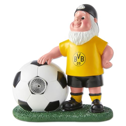 Borussia Dortmund BVB Gartenzwerg mit LED Ball